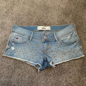 Hollister | Embellished Denim Shorts